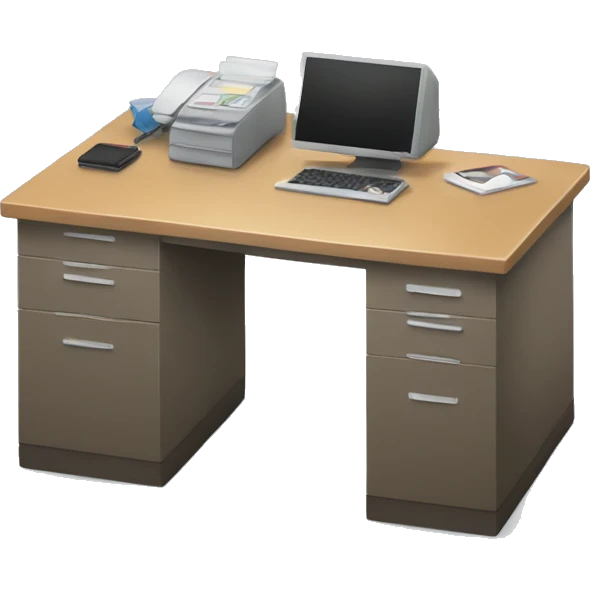 Office desk emoji