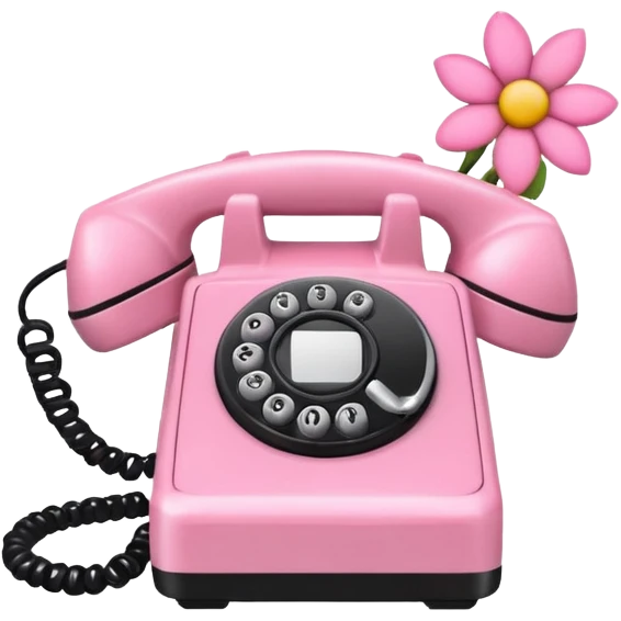 pink girly phone framed flower picture emoji