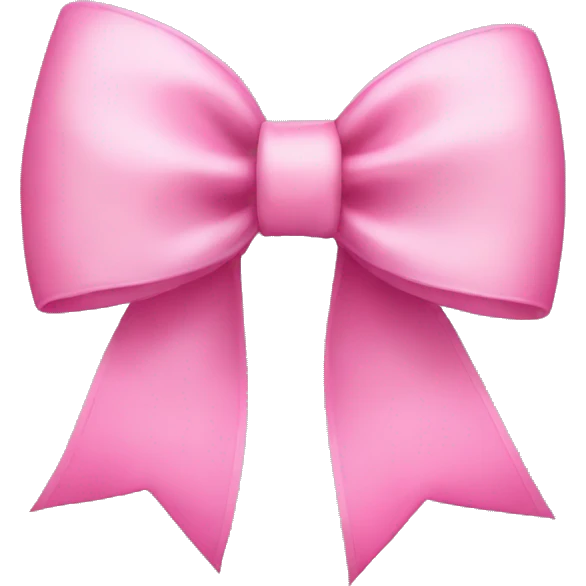 a pink bow  emoji