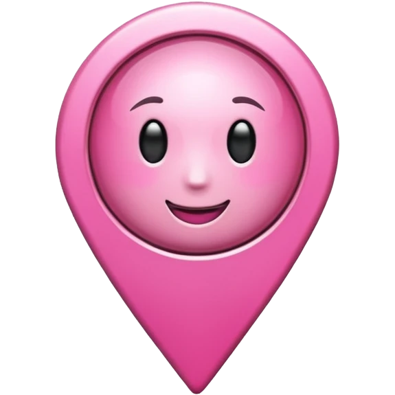 Pink location pin emoji