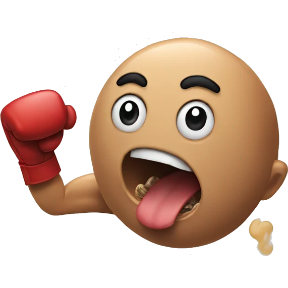 Punching meat emoji