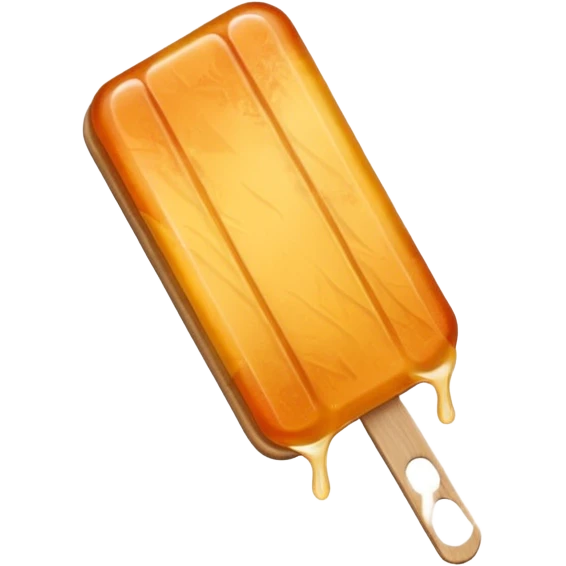 irregular maple taffy on a popsicle stick emoji