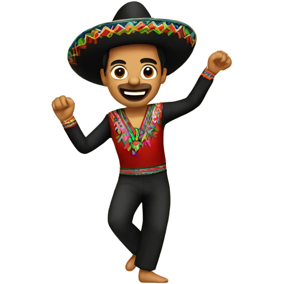 Mexican dancing emoji
