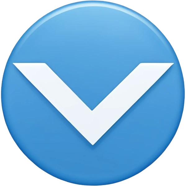 Blue  circle tick emoji emoji