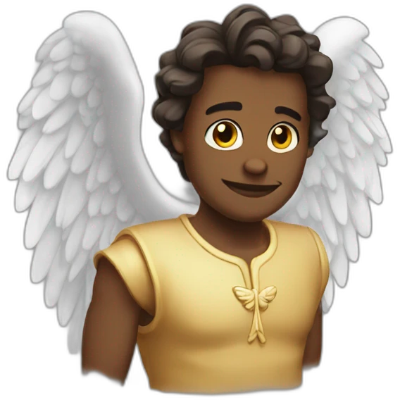 one widged angel emoji