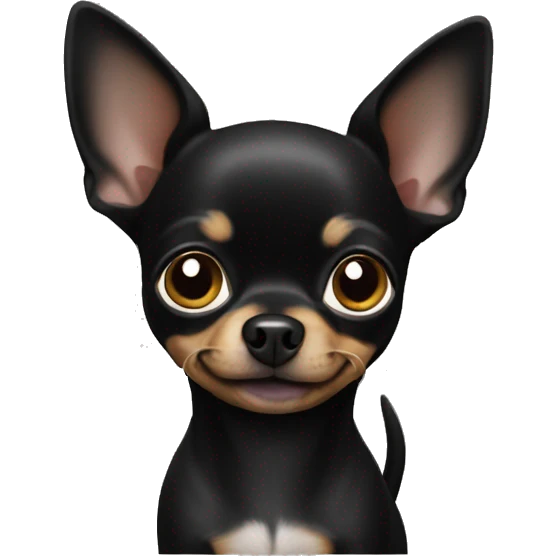 Black chihuahua emoji