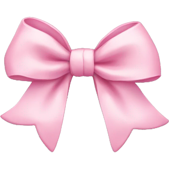 Baby pink bow  emoji