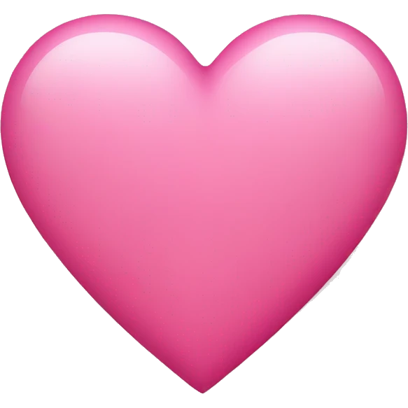 Pink heart  emoji