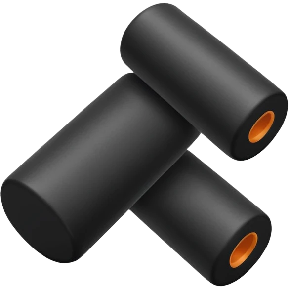 Black foam roller emoji