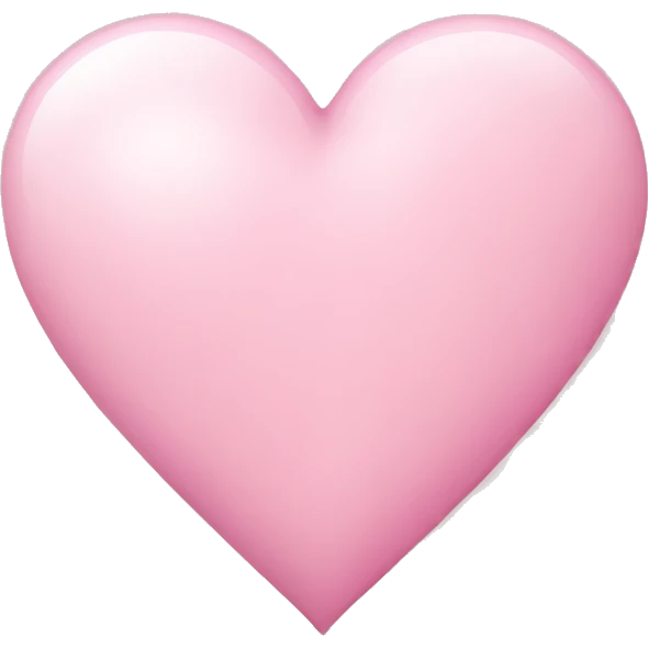 light pink heart  emoji
