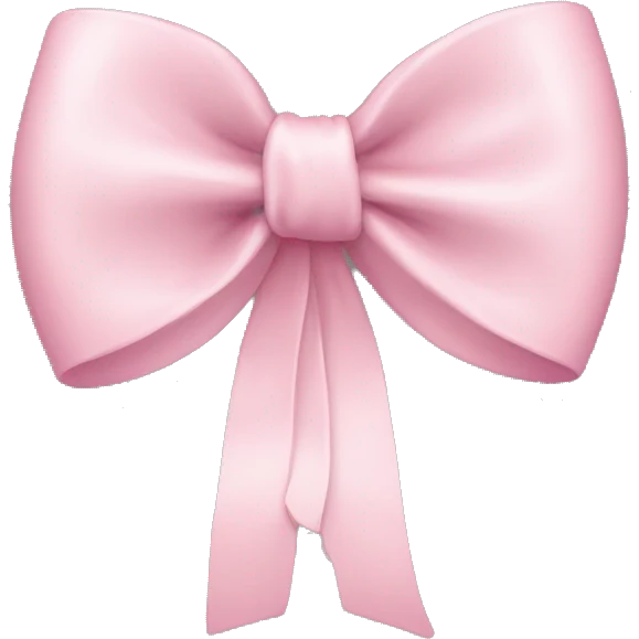 Light pink bow emoji