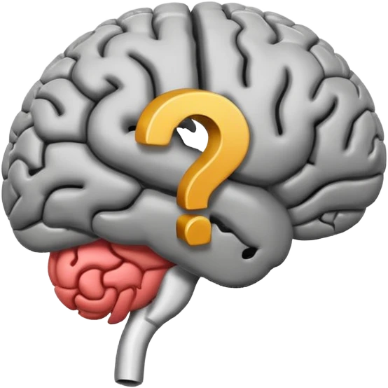 cerebro con interrogación emoji