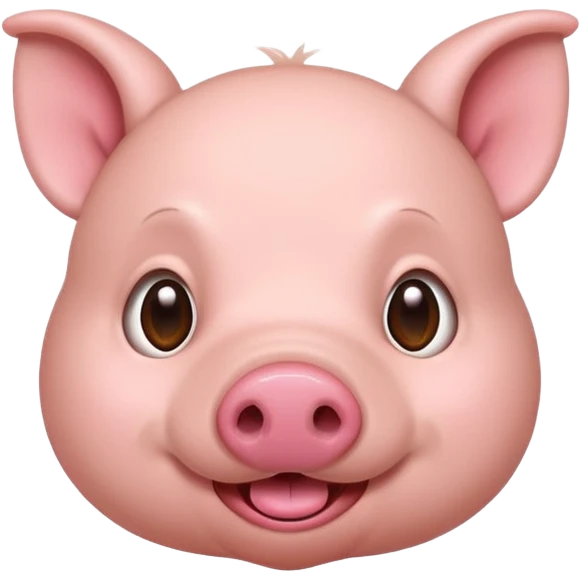 brown cute minipig emoji