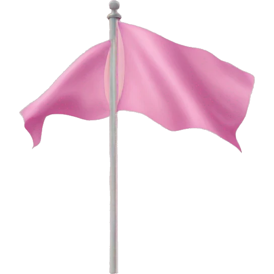 Pink flag  emoji