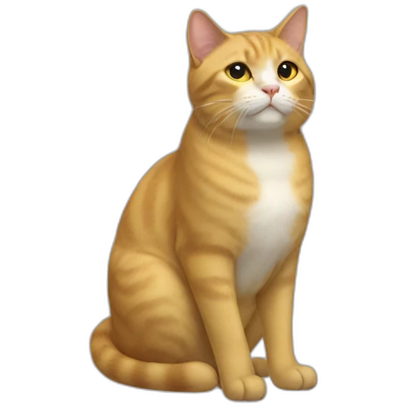 Gato gordo amarillo  emoji