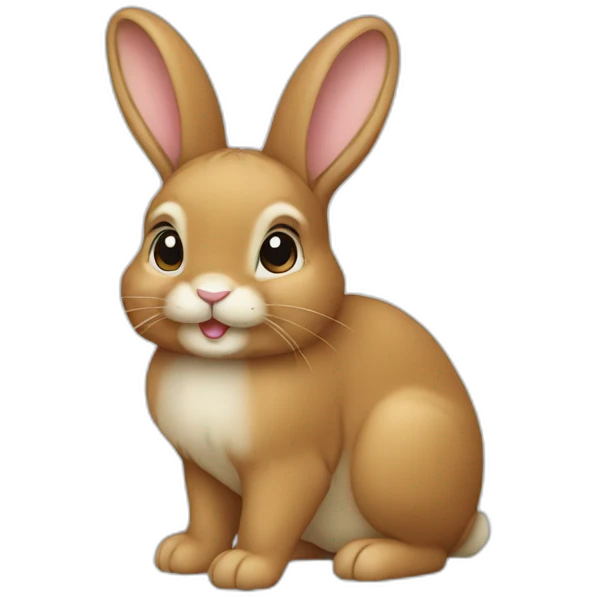bunny outlined emoji
