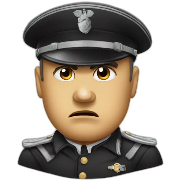 Mussolini angry emoji