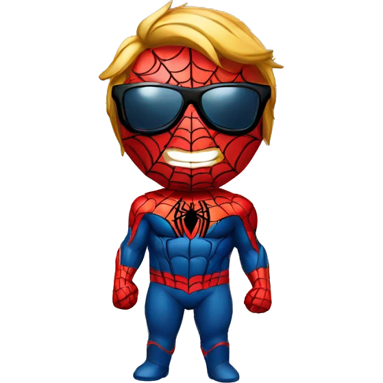 spiderman with sun glasses emoji