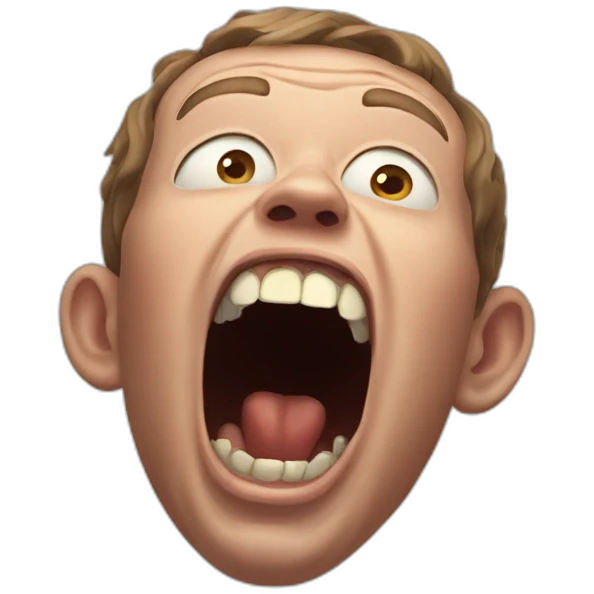 mark zuckerberg demon screaming emoji