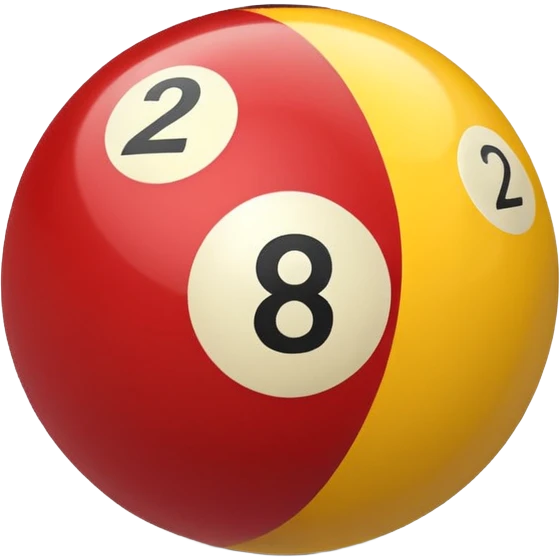 2 numbered billiard ball  emoji