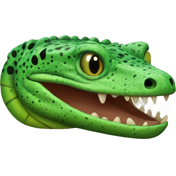 Green Gila Monster Head emoji
