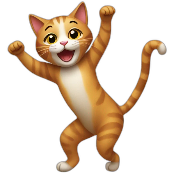 Dancing cat emoji