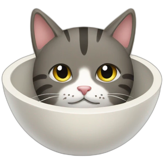 cat in bowl emoji