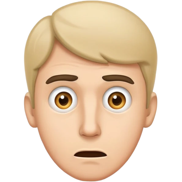 confused man face emoji