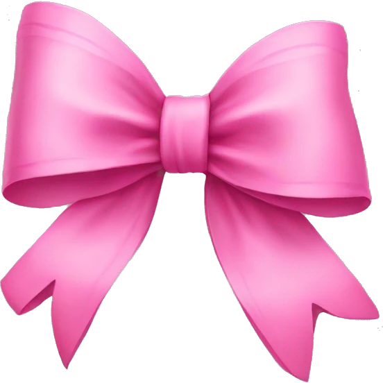 Pink bow emoji