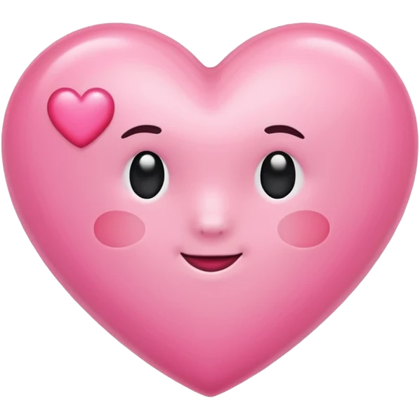 Make a pink heart with a cute R in the middle emoji