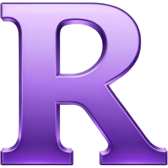 purple letters emoji