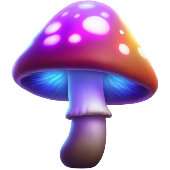 Magical mushrooms that glow  emoji