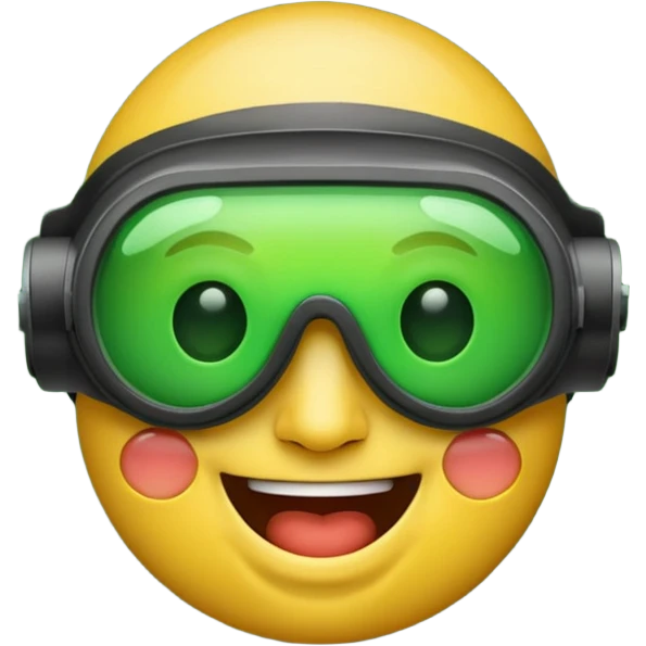 laughing crying emoji with night vision goggles emoji