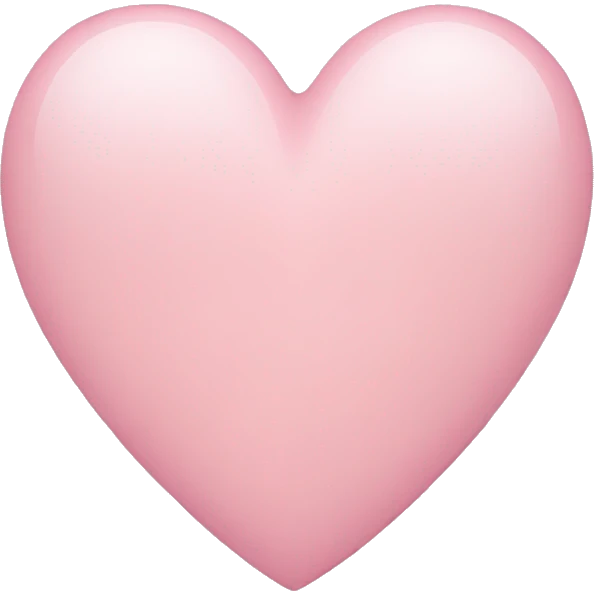 Light pink heart emoji