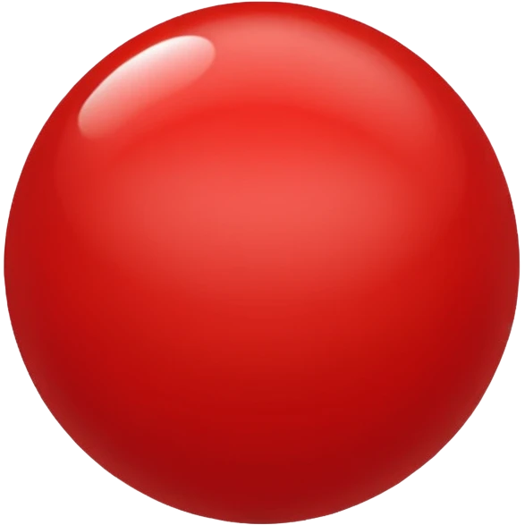 bolinha sólida vermelha para marcar início de frase emoji