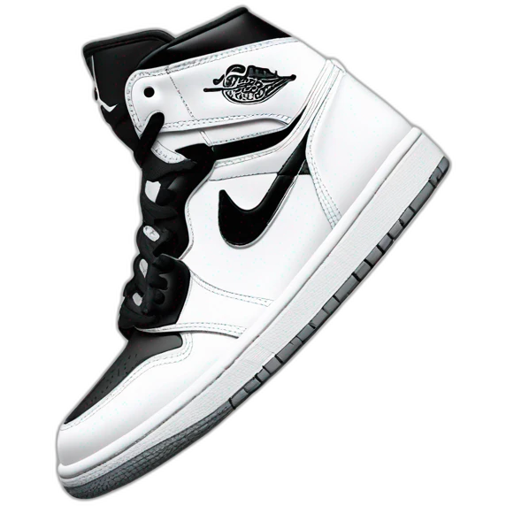nike air jordan blanche et noir emoji