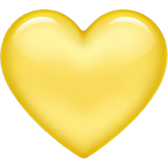 soft yellow heart emoji