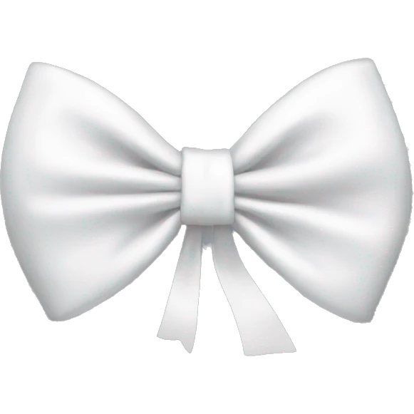 white bow emoji