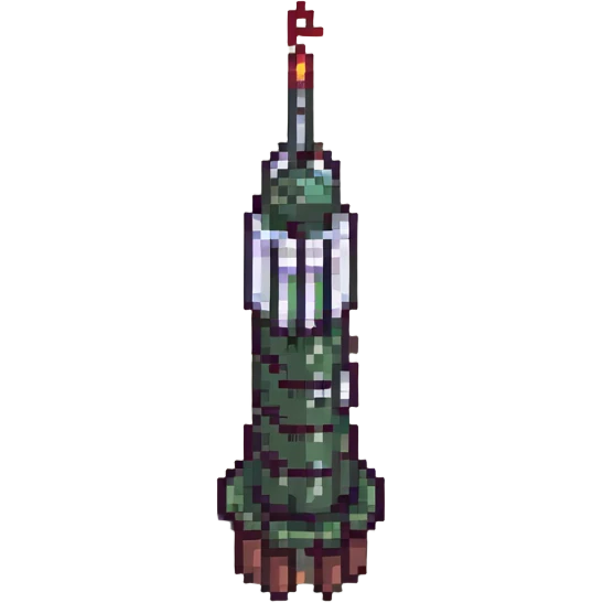 missile battery, pixel art style emoji