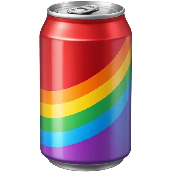 Bi-sexual flag-  coke can emoji