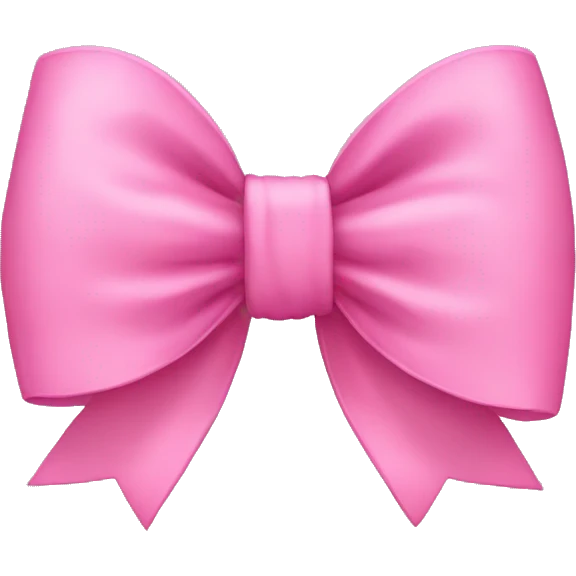 Pink bow emoji
