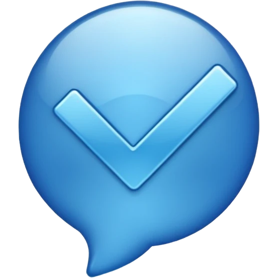 Blue  tick emoji emoji