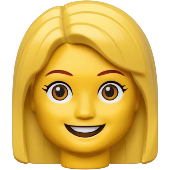 Lego Girl Head emoji