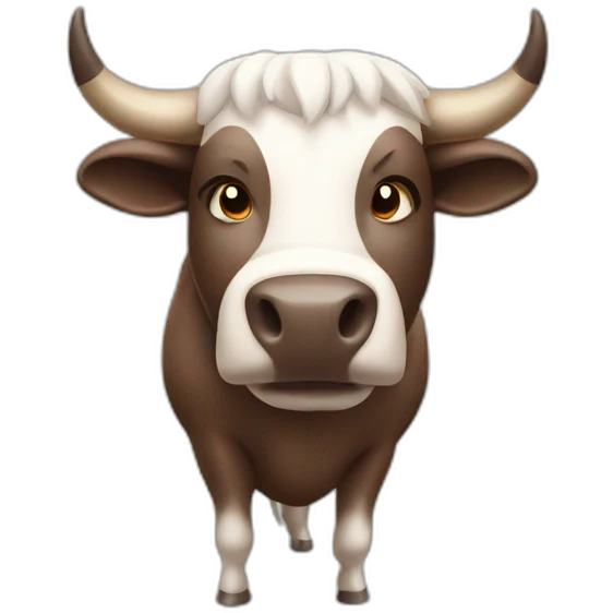 Bull of stock market emoji