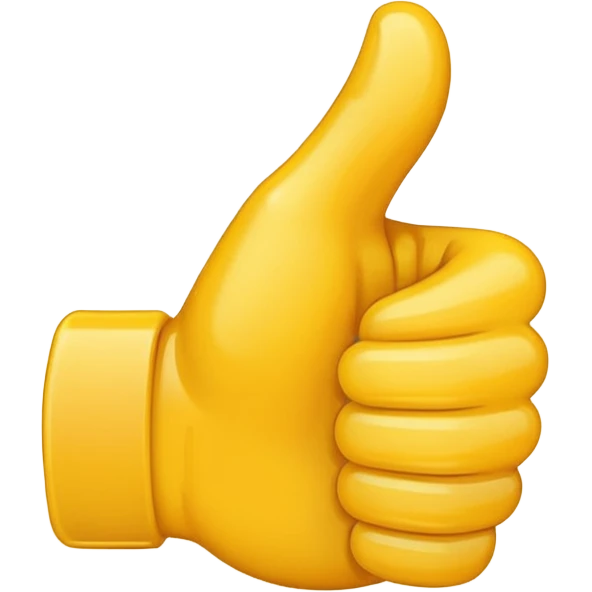 thumbs up emoji with two thumbs facinf outwards emoji