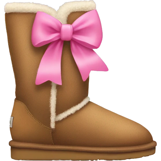 Uggs with pink bows emoji
