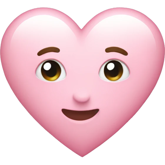 Light pink heart emoji