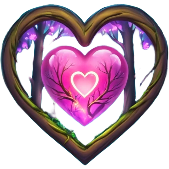 enchanted forest illuminate heart emoji