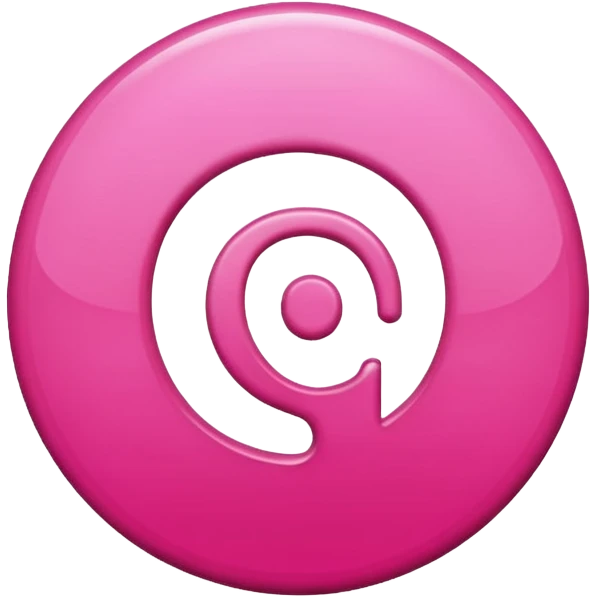 Pink 3d Pinterest logo
 emoji