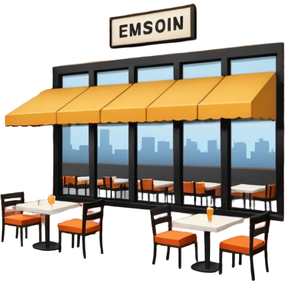 restaurant por fuera emoji